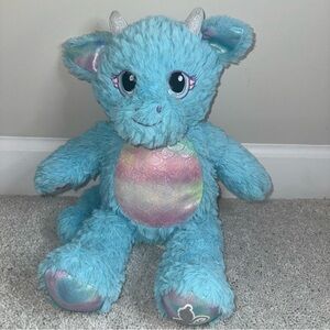 Build A Bear Enchanted Dragon Blue Pink Sparkle